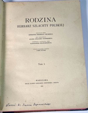 RODZINA - HERBARZ SZLACHTY POLSKIEJ - 1904 T1 - URUSKI