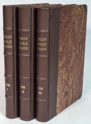 1923 KORZON Tadeusz - HISTOIRE DES GUERRES ET HISTOIRE MILITAIRE DE LA POLOGNE - 3 volumes