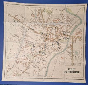 RZESZÓW (Stadt Reichshof) Mappa dell'occupazione tedesca.