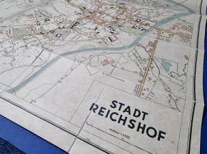RZESZÓW (Stadt Reichshof) Mappa dell'occupazione tedesca.