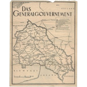 Mapa Generalnego Gubernatorstwa Das Generalgouvernement