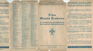 KRAKOW Plan of the City of Krakow for participants in the August 1939 convention