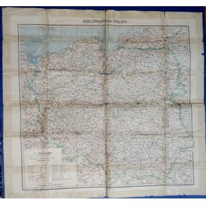 Map 1945 THE REPUBLIC OF POLAND