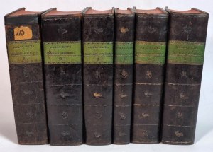 1826 BIBLIA, SACRA VETERIS FOEDERIS... (Budapest, Hongrie, 6 volumes)