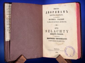 SPIS SZLACHTY KRÓLESTWA POLSKIEGO wraz z dodatkiem 1851