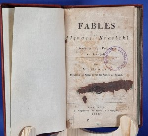 Fables d'Jgnace Krasicki / Fabeln und Chroniken Kalisz 1830
