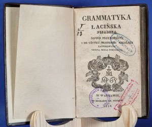 Piaristická latinská gramatika 1830