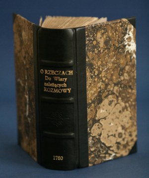1780 Sur les choses qui appartiennent à la foi Conversations du théologien avec les adversaires de la foi, 3 volumes.