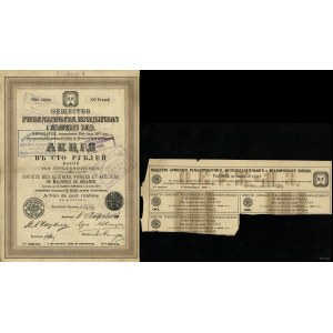 Rusko, 1 akcie za 100 rublů, 1889, Petrohrad