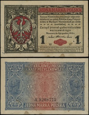 Pologne, 1 mark polonais, 9.12.1916