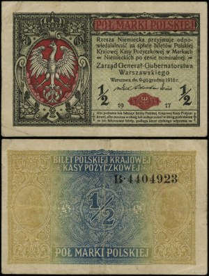 Polen, 1/2 polnische Mark, 9.12.1916