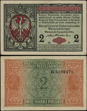 Polonia, 2 marchi polacchi, 9.12.1916