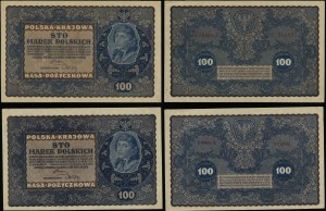 Poľsko, sada: 2 x 100 poľských mariek, 23.08.1919