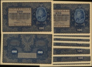 Poland, set: 10 x 100 Polish marks, 23.08.1919