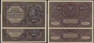 Polska, zestaw: 2 x 1.000 marek polskich, 23.08.1919