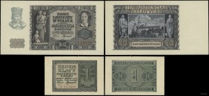 Pologne, série de 2 billets, 1940-1941