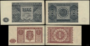 Polska, zestaw: 1 złoty (st. I-) i 5 złotych (st. II), 15.05.1946