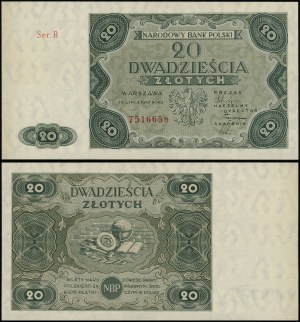 Polonia, 20 zloty, 15.07.1947