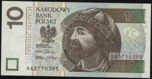 Polen, Satz von 3 Banknoten, 5.01.2012