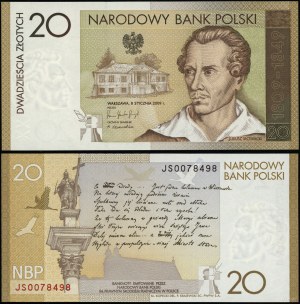 Poland, 20 zloty, 8.01.2009