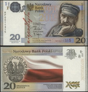 Poland, 20 zloty, 13.02.2018