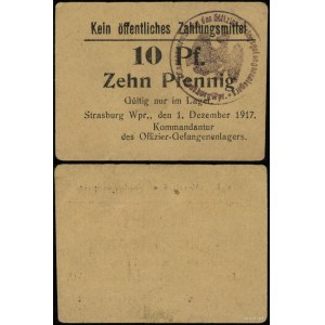 POW camp in Brodnica, 10 fenigs, 1.12.1917