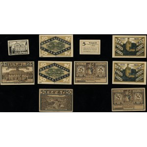 Silesia, set of 5 vouchers, 1920-1922