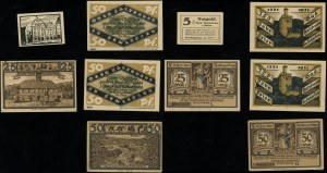 Silesia, set of 5 vouchers, 1920-1922