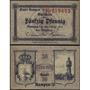 Greater Poland, 50 fenigs, 1.09.1918