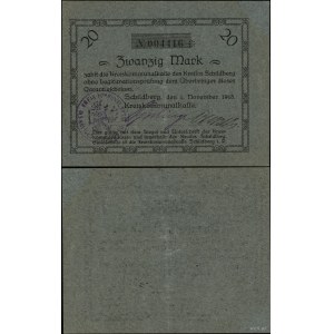 Velkopolsko, poukázka na 20 marek, 1.11.1918