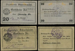 Großpolen, Satz: 1 Mark 1914 und 20 Mark (gültig bis 15.02.1919)