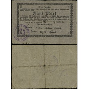 Veľké Poľsko, poukážka na 5 mariek, platná od 1.11.1918 do 1.2.1919