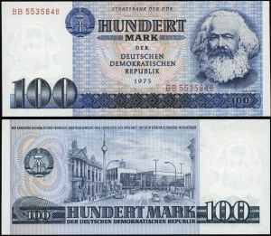 Německo, 100 marek, 1975