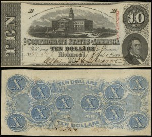 Spojené státy americké (USA), 10 dolarů, 1863