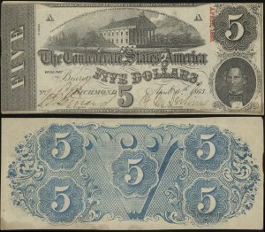 United States of America (USA), $5, 1863