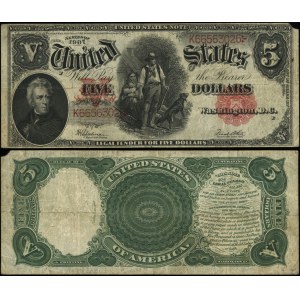 Spojené štáty americké (USA), 5 dolárov, 1907