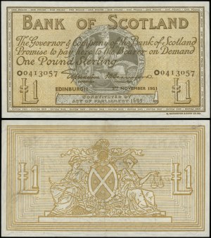 Scotland, £1, 5.11.1951