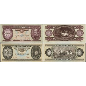 Hongrie, série : 50 forints et 100 forints, 1989-1992