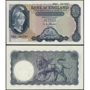 Spojené kráľovstvo, 5 libier, 1957-1961