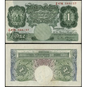 Wielka Brytania, 1 funt, 1955-1960