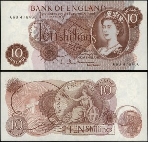 Royaume-Uni, 10 shillings, sans date (1962-1966)