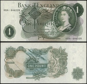 United Kingdom, £1, 1970-1977