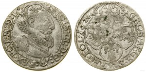 Polska, szóstak, 1624, Kraków