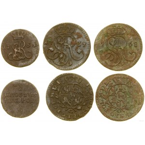 Poland, set of 3 copper coins