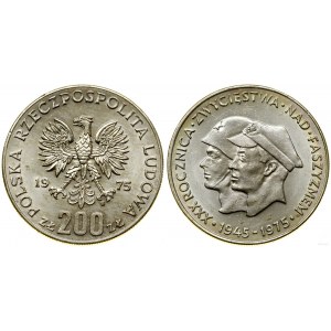 Pologne, 200 zloty, 1975, Varsovie