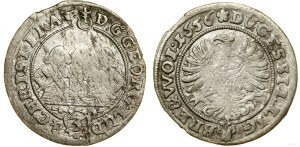 Silesia, 3 krajcary, 1656, Brzeg