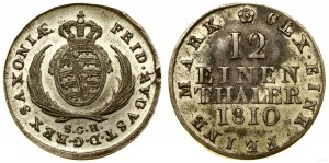 Nemecko, 1/12 toliarov, 1810 SGH, Drážďany