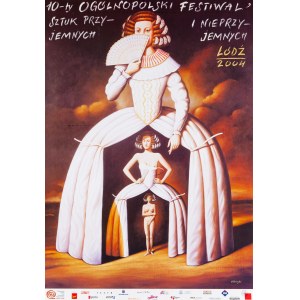 Rafał OLBIŃSKI (b. 1943), 10th National Festival of Pleasant and Unpleasant Arts, Lodz, 2004.
