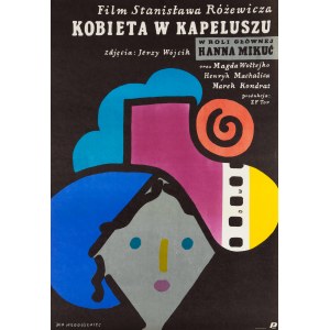Entwurf Jan MŁODOŻENIEC (1929-2000), Frau mit Hut, 1985