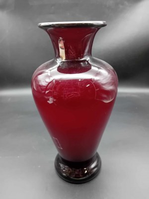 Vase en verre Tarnowiec PRL